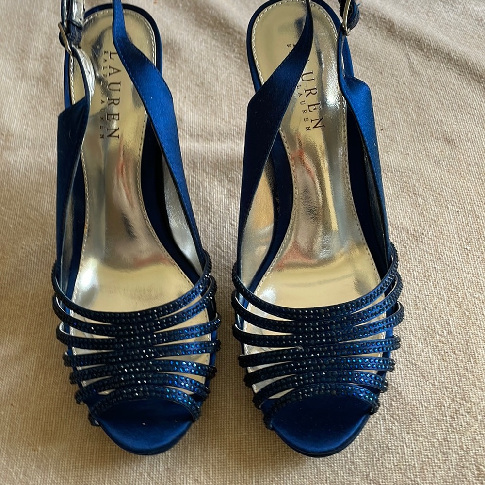Ralph Lauren navy blue heels